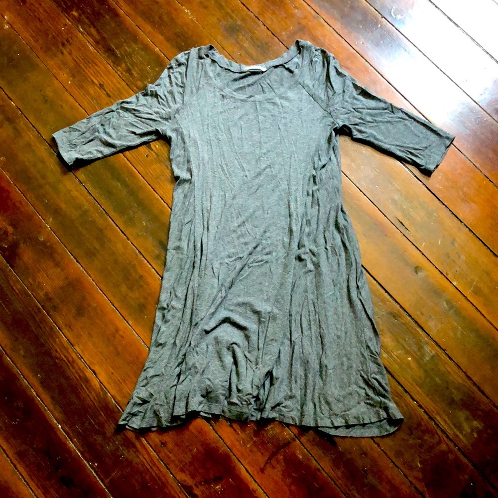 Gray T-Shirt Dress.